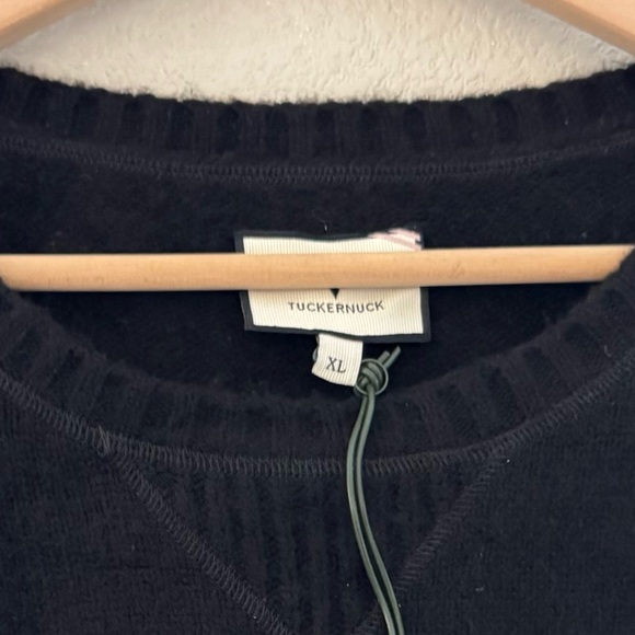 Tuckernuck Faris Pullover Sweater Womens XL Comfy Cozy Black Minimalist Chic NWT - Picture 14 of 14